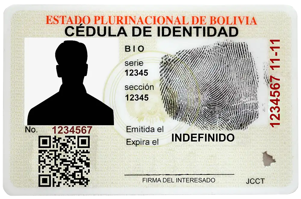 Carnet de Identidad Bolivia para Llenar