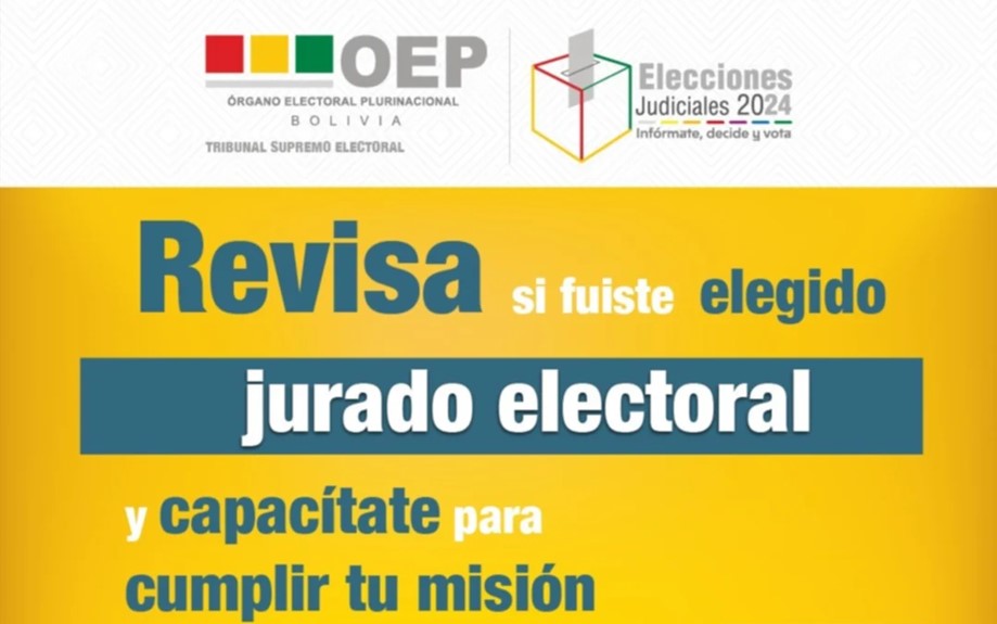 Como saber si soy jurado electoral Bolivia