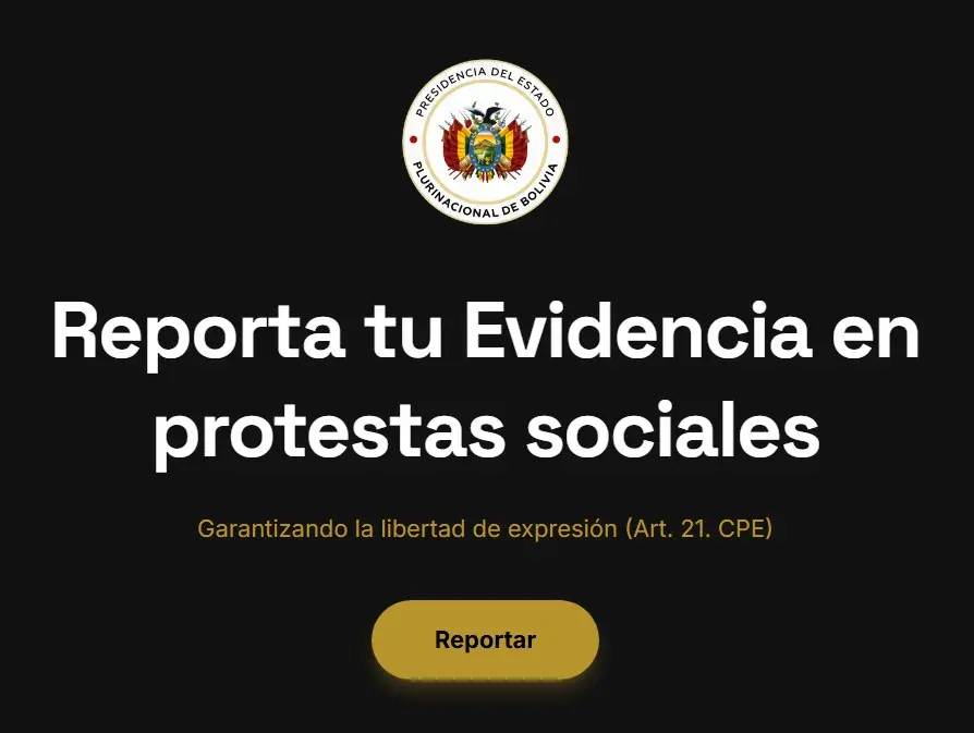 Reportar Bloqueo Bolivia
